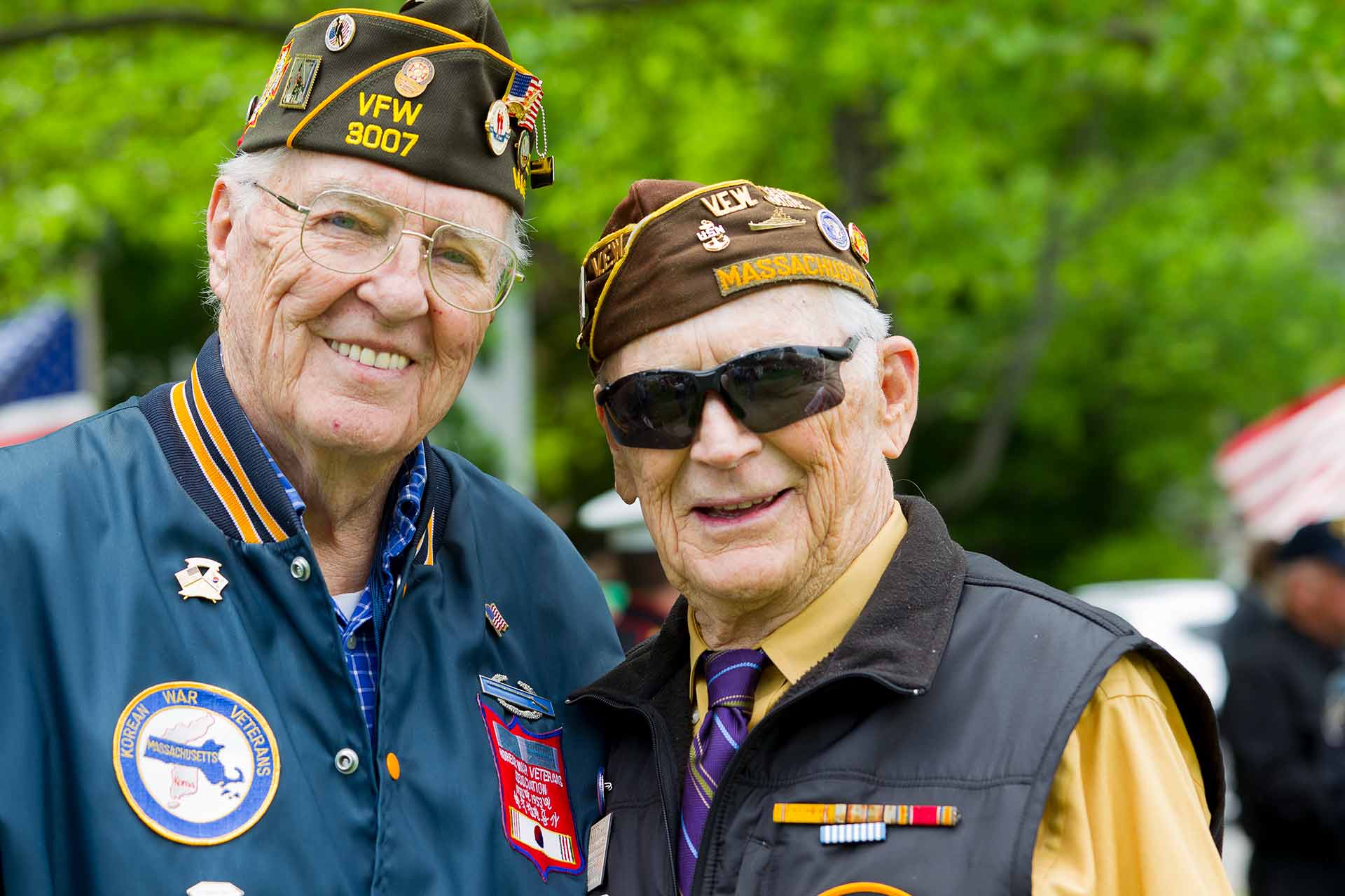 Image of proud veterans